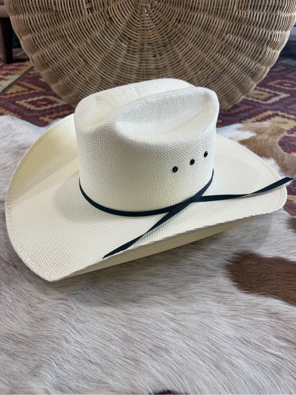Resistol Denison 7X Straw Cowboy Hat